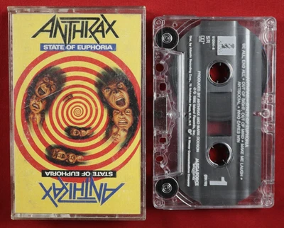 State of Euphoria by Anthrax (Cassette, 1988, Island Records) - Good Foto 1 de 4