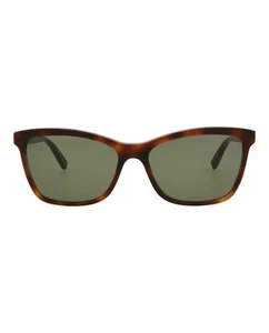 Saint Laurent Womens Cat Eye Havana Havana Green Fashion Designer Eyewear - Picture 1 of 4