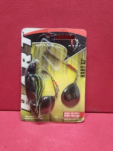 RARE 2006 HART 1/2 oz Hart X2 Spinnerbait Black / Yellow "Ventilator X2" NEW Pak - Bild 1 von 11
