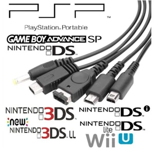 Brand New USB Charging Cable 5 in 1 For Nintendo GBA SP DSL DSi 2DS 3DS WiiU ... - Bild 1 von 3