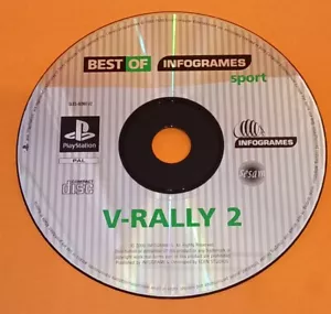 V Rally 2 PS1 Playstation 1 SOLO DISCO Gioco di corse - Foto 1 di 1
