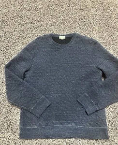 Club Monaco sweater Quilted Men’s Sweater. Excellent Condition. Size Medium Blue - Picture 1 of 7