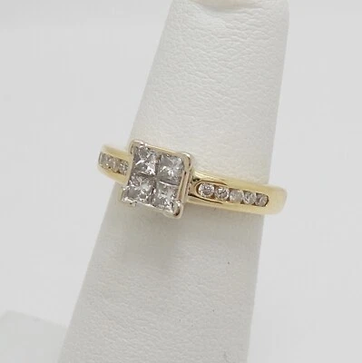 1/2CT Natural Diamond Engagement Anniversary Wedding Ring  14K Yellow Gold - Image 1 of 4