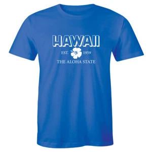 Hawaii Est. 1959 Shirt Established State Usa America History Men's T-shirt Tee - Picture 1 of 4