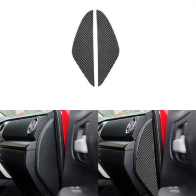 Cubierta de panel protector de puerta interior de fibra de carbono para Toyota Tundra 2014-2018 Foto 1 de 4