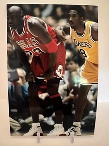 Michael Jordan vs Kobe Bryant Chicago Bulls Los Angeles Lakers 4x6 Foto - Bild 1 von 1