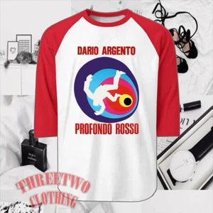 Profondo Rosso Deep Red Dario Argento Men's Raglan White Red Size S to 2XL - Picture 1 of 1