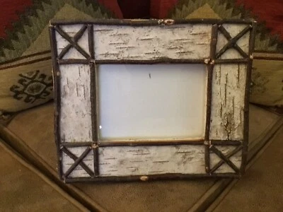 Marco de fotos de corteza de abedul Adirondack “HERMOSO” Foto 1 de 4