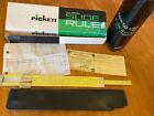 NOS Pickett Slide Rule N902ES complet avec instructions boîte étui en cuir inutilisé