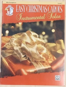 Easy Christmas Carols Instrumental Solos Tenor Saxophone Level 1 CD Play Along - Picture 1 of 2