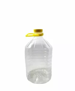 Dama in plastica bottiglia Pet trasparente vuota 5 lt. per alimenti olio vino - Foto 1 di 3