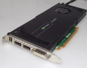 Nvidia Quadro 4000 PCIe x16 2.0 256-Bit Graphics Card GDDR5 2GB 702MHz DVI - Picture 1 of 6