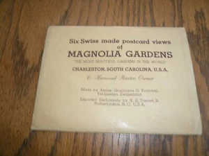 Six Swiss Made Post Cards of Magnolia Gardens Charleston, South Carolina - Bild 1 von 2