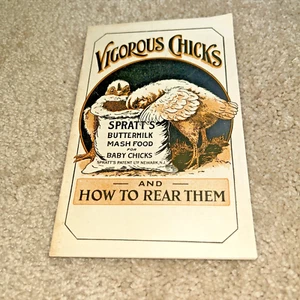 1930s SPRATT'S BUTTERMILK MASH FOOD for BABY CHICKS Brochure VIGOROUS CHICKS - Picture 1 of 7