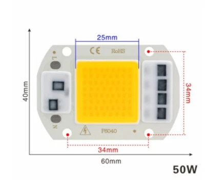 LED COB 10W 20W 30W 50W 220V Smart IC No Need Driver 3W 5W 7W 9W LED Bulb Lamp - Image 1 of 4