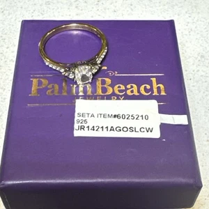 Anillo Promesa 3 Piedras Zafiro Blanco Creado Corte Cojín 1.70 TCW - Imagen 1 de 14