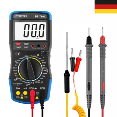 Digital Multimeter Volt/Ohm Tester Widerstand, Kapazität, Frequenz, Induktivität - Bild 1 von 4
