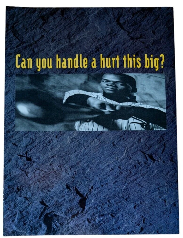 1993 Фрэнк Томас Чикаго White Sox 4-страничный оригинальный печатный буклет ~ 8 x 10,5" - Изображение 1 из 3