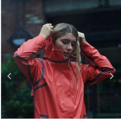 NUEVO CON ETIQUETAS $199 COLUMBIA OUTDRY Extreme Mackintosh Chaqueta de Lluvia Desafiante a la Clima Roja XS Foto 1 de 4