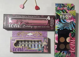 IONI 3D Faux Mink individual Lash/Perfect Brown/Eyelash Glue Pen Lot Of 3 NEW - Picture 1 of 8