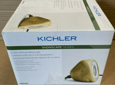 Kichler 200流明5瓦人造岩石低压硬连线LED聚光灯12伏 — 第 1/3 张图片