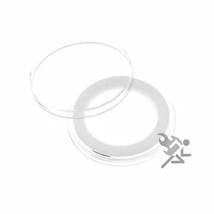 Capsule per monete foglia d'acero oro 1 oz, porta AirTite anello bianco 30 mm, confezione da 5 - Foto 1 di 3