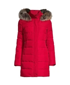 NEW! Lands End DOWN Coat RED size UK 20 - RRP £185 - Picture 1 of 1