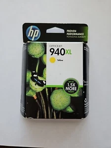 Genuine NEW HP 940XL Yellow Ink Cartridge Sealed - Picture 1 of 2
