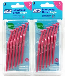 2x TePe Angle Interdentalbürsten pink Gr. 0 2x 6 Stück - Bild 1 von 1