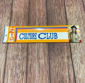 Vintage Culture Club Bumper Sticker New 1980s Boy George Band Pop 80s Rock NOS - Picture 1 of 6