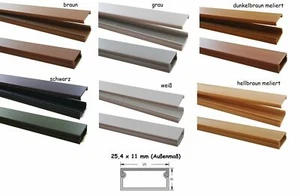 1m Kabelkanal 25,4x11mm versch. Farben selbstklebend - Picture 1 of 10