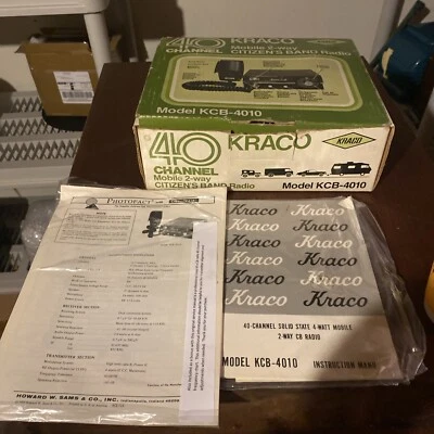 40 Channel Kraco Mobile 2 Way Radio KCB-4010 NIB - Image 1 of 2