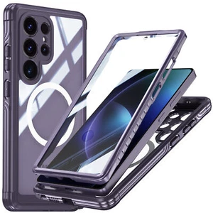 Funda protectora de pantalla transparente de cuerpo completo magnética para Samsung S25 Ultra S25+ - Imagen 1 de 30