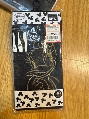 DISNEY Daisy Duck - Japón Medias Medias Pantimedias Talla M-L NUEVO CON ETIQUETAS 30 Denier Donald Foto 1 de 3