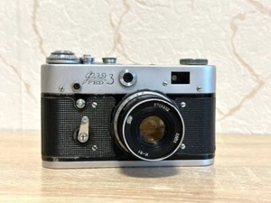 FED 3 Vintage 35mm Film Camera Rangefinder Lens Industar-61 ussr Soviet - Picture 1 of 13