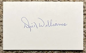 Dick Williams signed card - Dodgers Orioles HOF Manager - soft corner - Picture 1 of 1