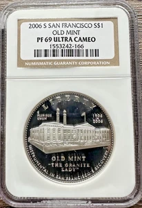 2006-S San Francisco Old Mint Silver Dollar NGC PF69 ULTRA CAMEO - Picture 1 of 2