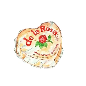 2518 Mazapan Aufkleber, laminiert, Mexiko, De La Rosa, Valentinstag - Bild 1 von 3