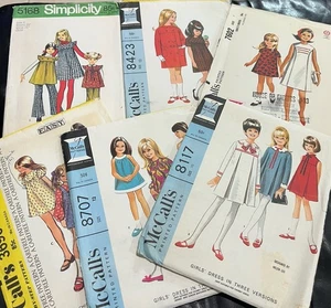 Lot 8 1960s 1970s Girls Child Vintage Sewing Patterns McCalls Simplicity $1 Ea. - Picture 1 of 10