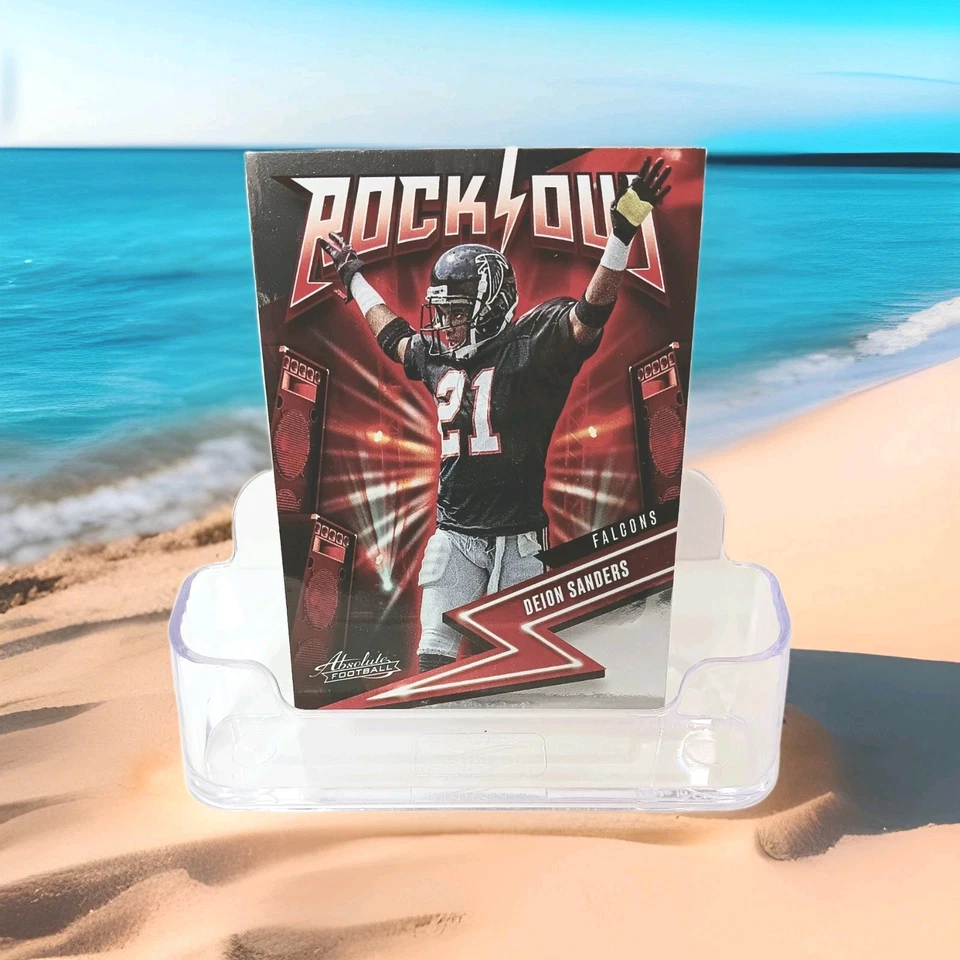 2023 Panini Absolute Deion Sanders Rock Out Atlanta Falcons #5 👀🔥🔥 - Image 1 of 2