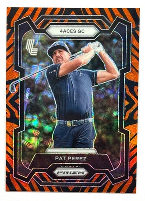 2024 Panini Prizm LIV Golf Pat Perez Orange Tiger #48 4Aces GC SSP - Image 1 of 2