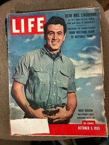 Life Vol. 39 #14 (Oct 3 1955 Time Inc.) Rock Hudson - Picture 1 of 2