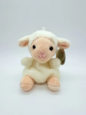Aurora Palm Pals Woolly Lamb 5 Inch Plush 2024 Baby Sheep Beanie Bottom Soft Toy - Image 1 of 4