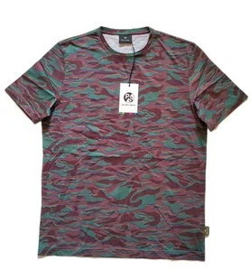 PAUL SMITH Camiseta Camiseta Para Hombre M Calce Regular Abstracto Camuflaje Algodón Orgánico - Imagen 1 de 8