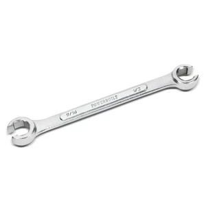 Powerbuilt 1/2 x 9/16 Inch SAE Flare Nut Wrench - 644034 - Picture 1 of 4