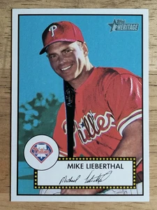 Topps Heritage #378 Mike Lieberthal SP 2001 - Imagen 1 de 2