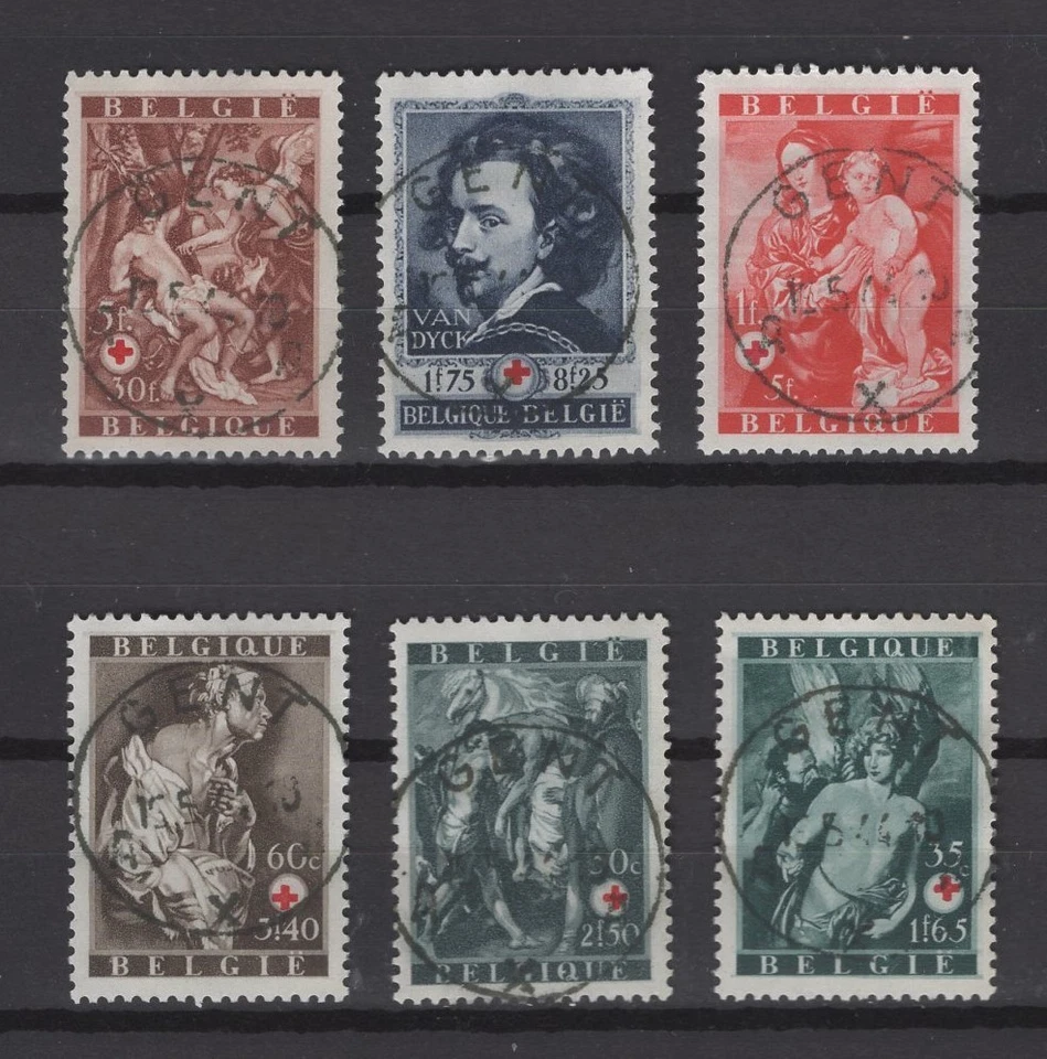 BELGIUM 1944 RED CROSS fine used 647/652 - Image 1 of 1