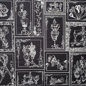 Panel de tela artesanal acolchado elegante para coser Loralie Harris 23,5" x 44,25" RARO - Imagen 1 de 9