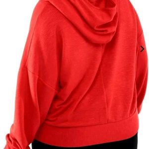 Fabletics Go-To Sudadera con Capucha Roja Salsa Calce Relajado Talla 3X NUEVA - Imagen 1 de 8