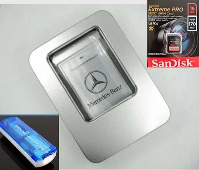 SD to PCMCIA Card Reader Adapter for Mercedes-Benz+Extreme PRO 16 GB Sandisk HOT - Image 1 of 4